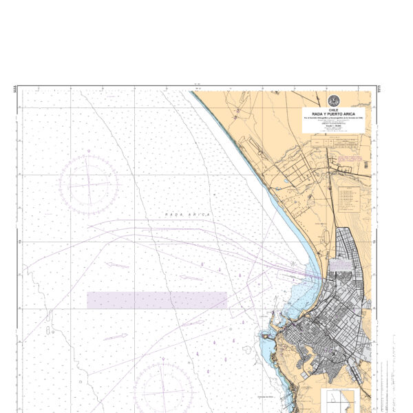 CARTA SHOA N° 1111 - RADA Y PUERTO DE ARICA *