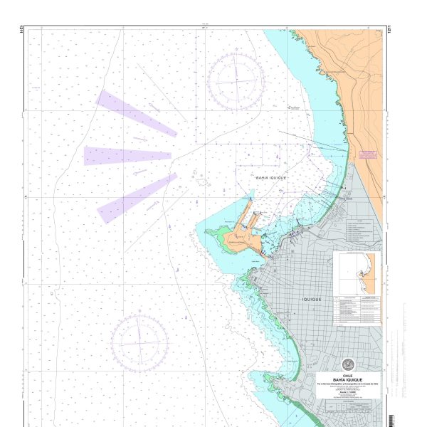 CARTA SHOA N° 1211 - BAHÍA DE IQUIQUE *