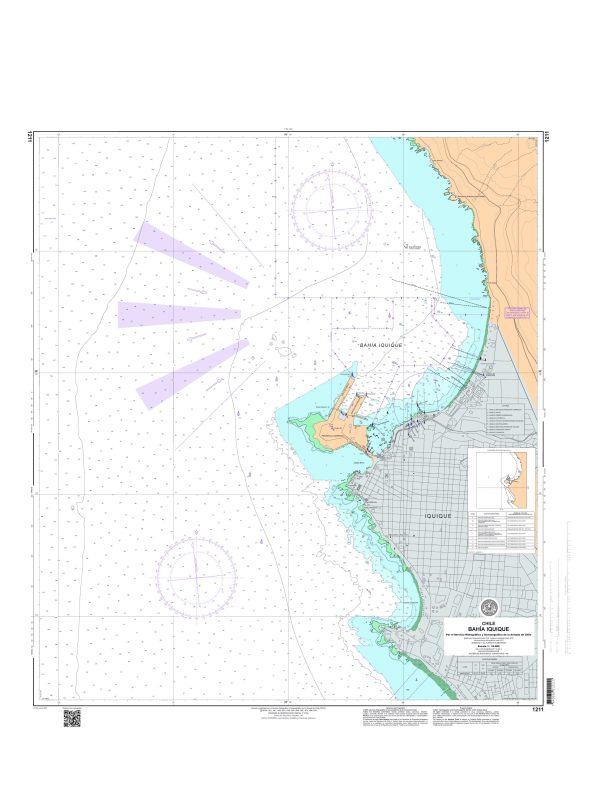 CARTA SHOA N° 1211 - BAHÍA DE IQUIQUE *